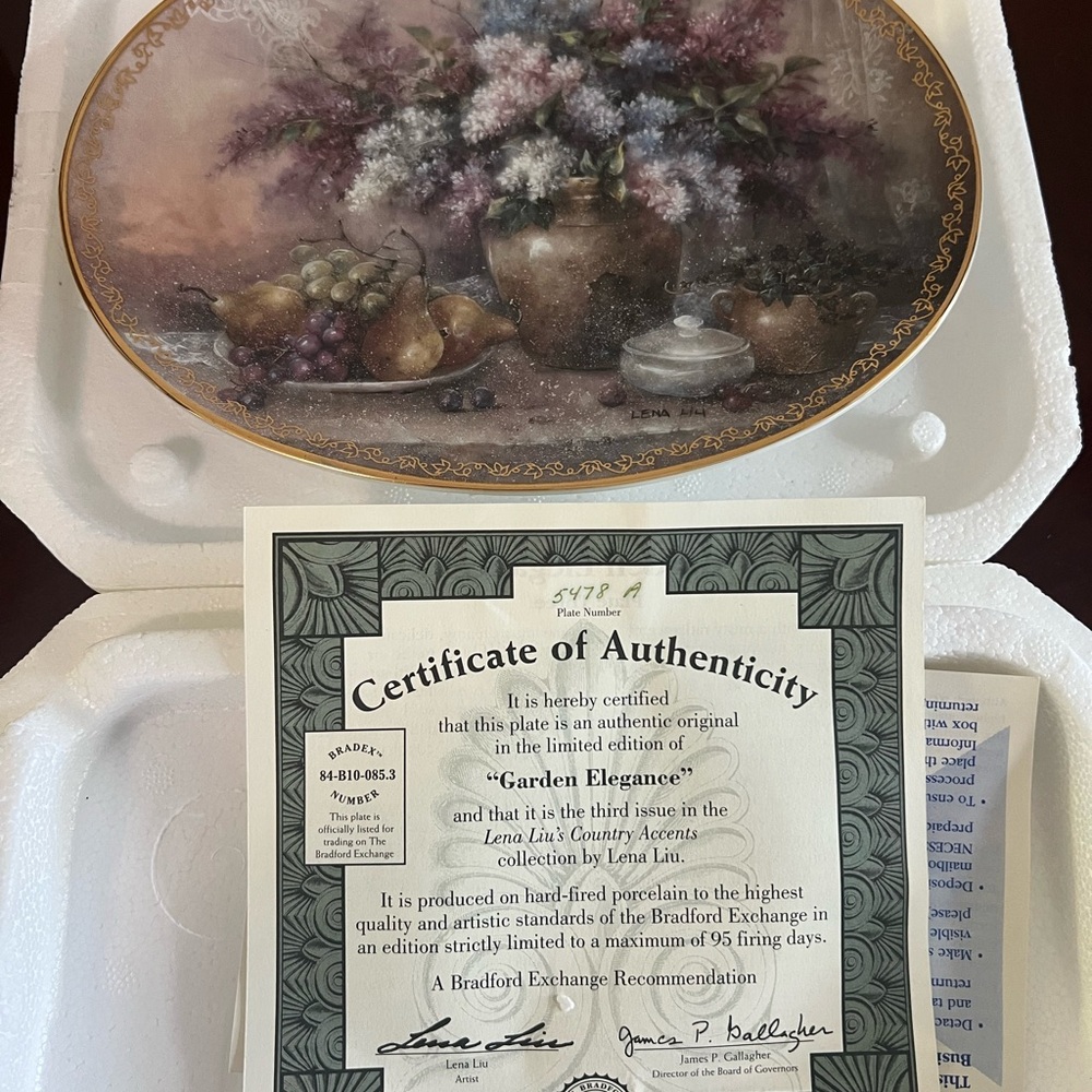 Garden Elegance Decorative Plate